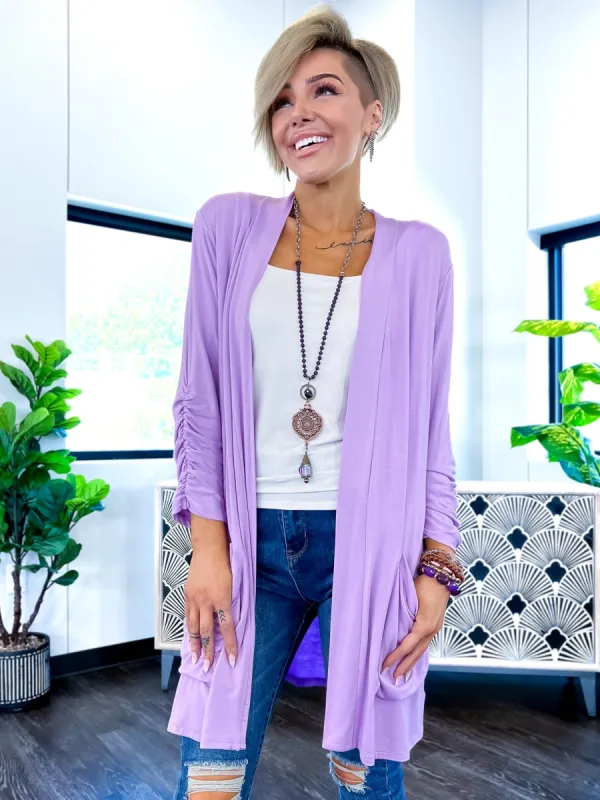 Pocket Cardigan | Lavender [NO RETURNS] sold by ZZs