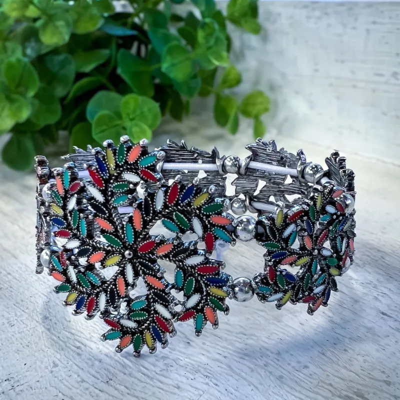 Enamel Flower Bracelet sold by ZZs