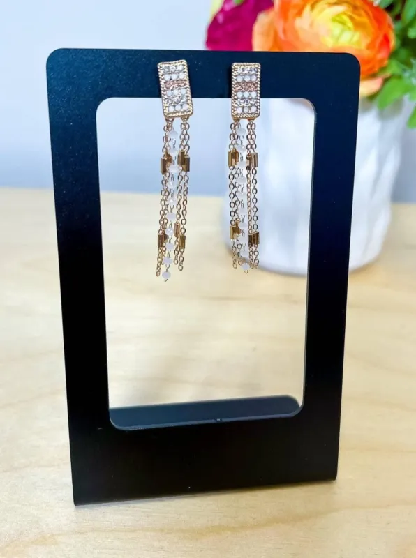 Gold Dance with Me Earrings [NO RETURNS] sold by ZZs