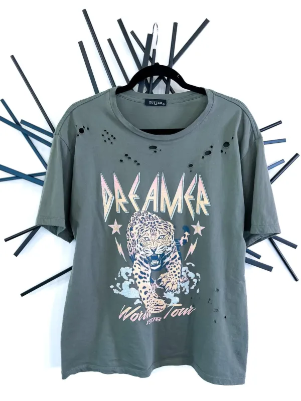 Leopard Dreamer Tee sold by ZZs