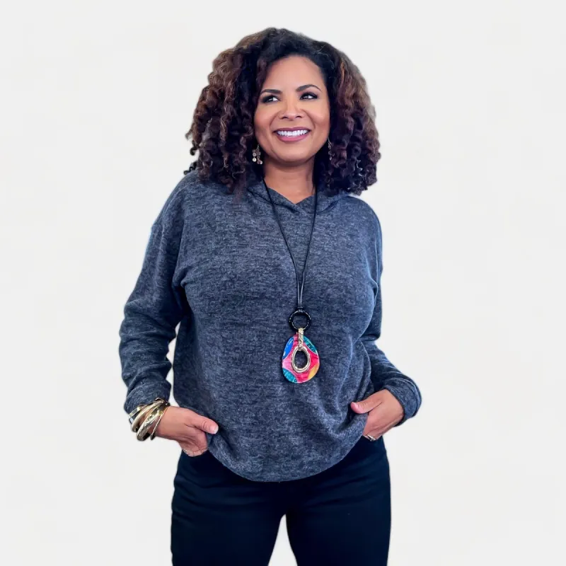 Black Hooded Sweater [NO RETURNS] sold by ZZs