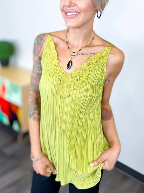 Green Everyday Elegance Tank [NO RETURNS] sold by ZZs