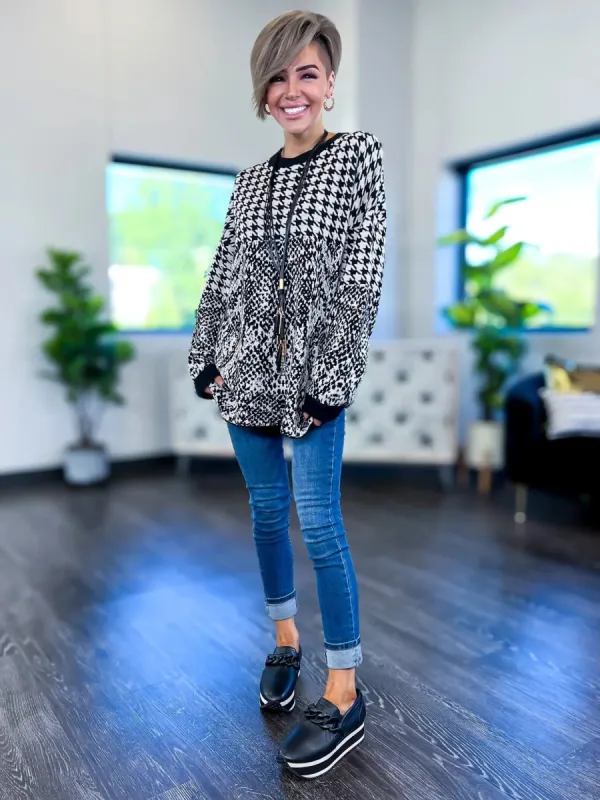 Oversized Mixed Print Sweater sold by ZZs