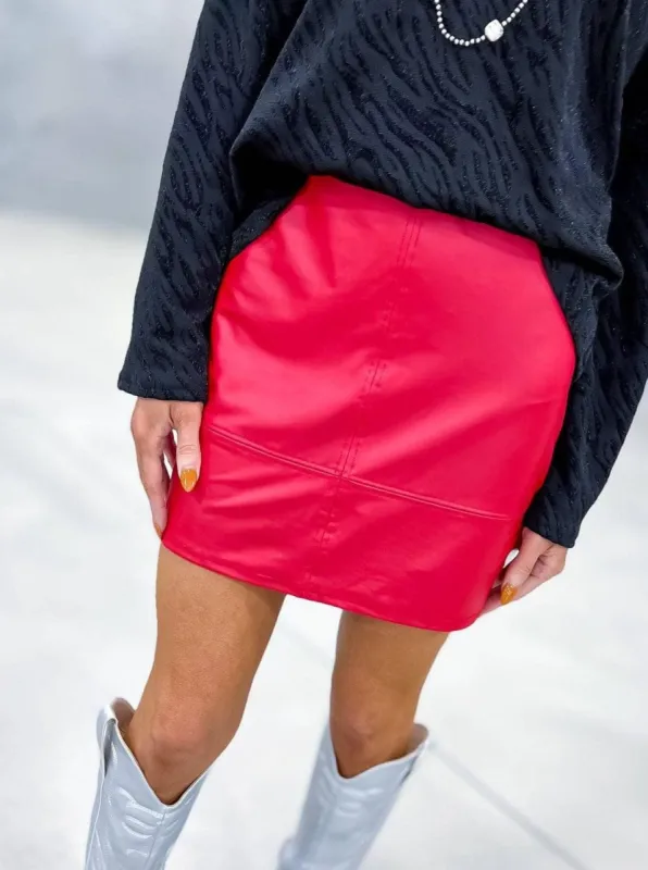 Red Nightlife Skirt [NO RETURNS] sold by ZZs
