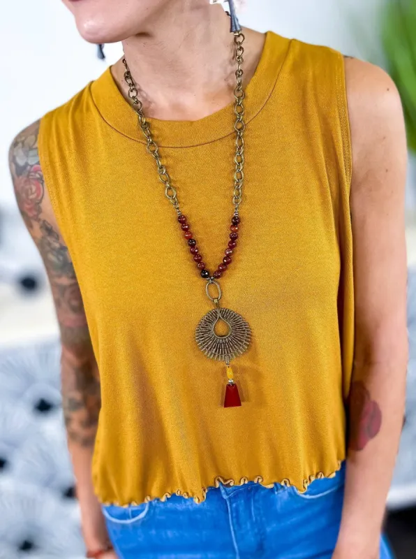 Mustard Into Motion Top [NO RETURNS] sold by ZZs