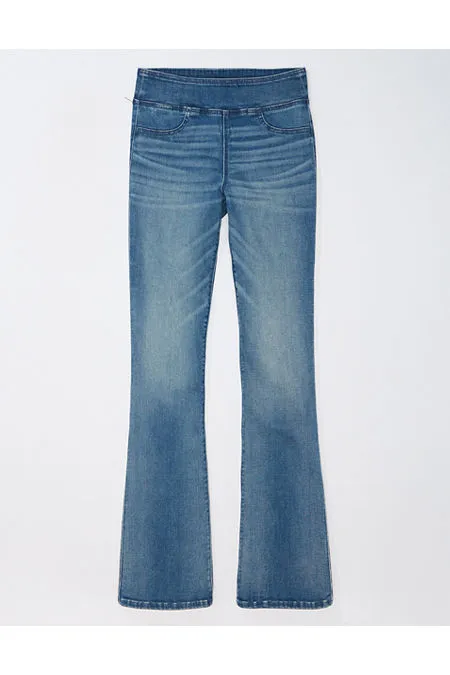 AE Luxe Pull-On High-Waisted Kick Bootcut Jean Women's Medium Tinted S Long sold by American Eagle