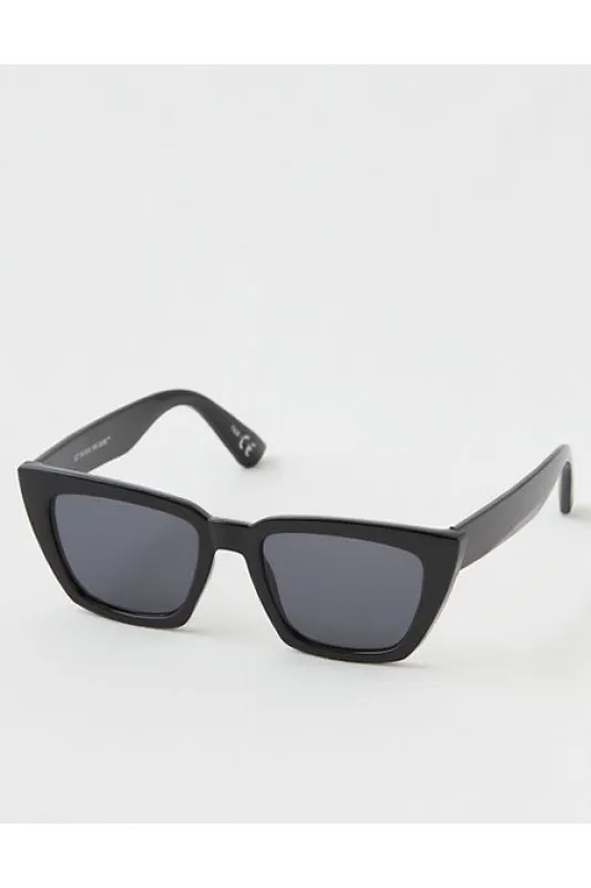 Aerie Weekend Sunglasses Women's Black One Size sold by American Eagle