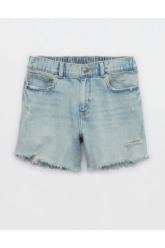 Aerie Daydream Denim Short Women's Light Blue L sold by American Eagle