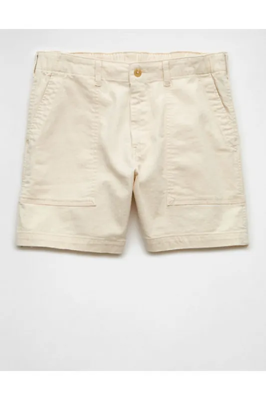 AE 7" Flex Utility Short Men's Natural XS sold by American Eagle