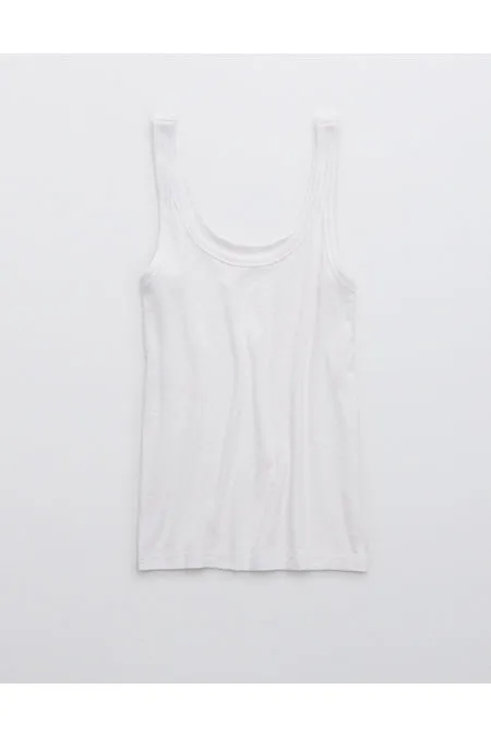 Aerie No BS Tank Top Women's White XS sold by American Eagle