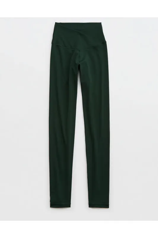 OFFLINE By Aerie Real Me High Waisted Crossover Legging Women's Mystical Green L Short sold by American Eagle