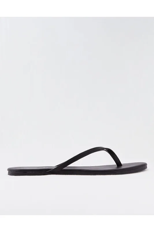 Aerie Flip Flop Women's True Black 6 made by American Eagle