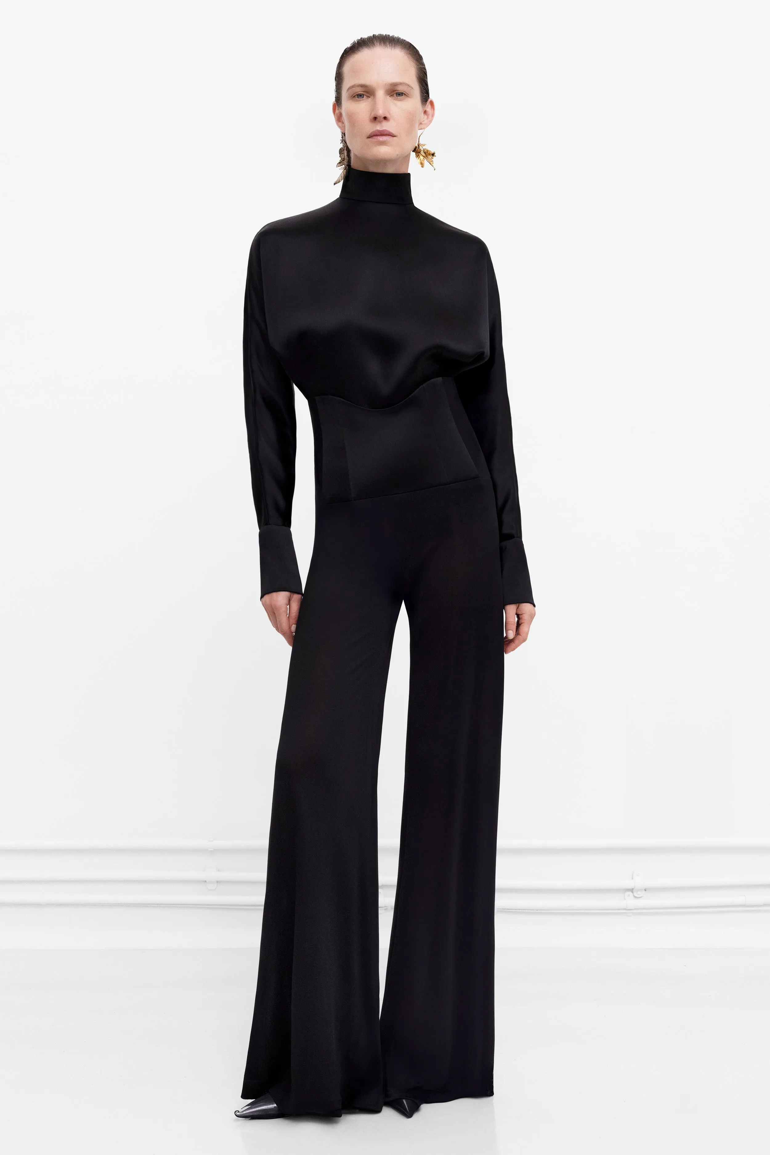 Corseted Tuxedo Trouser - Black sold by Galvan