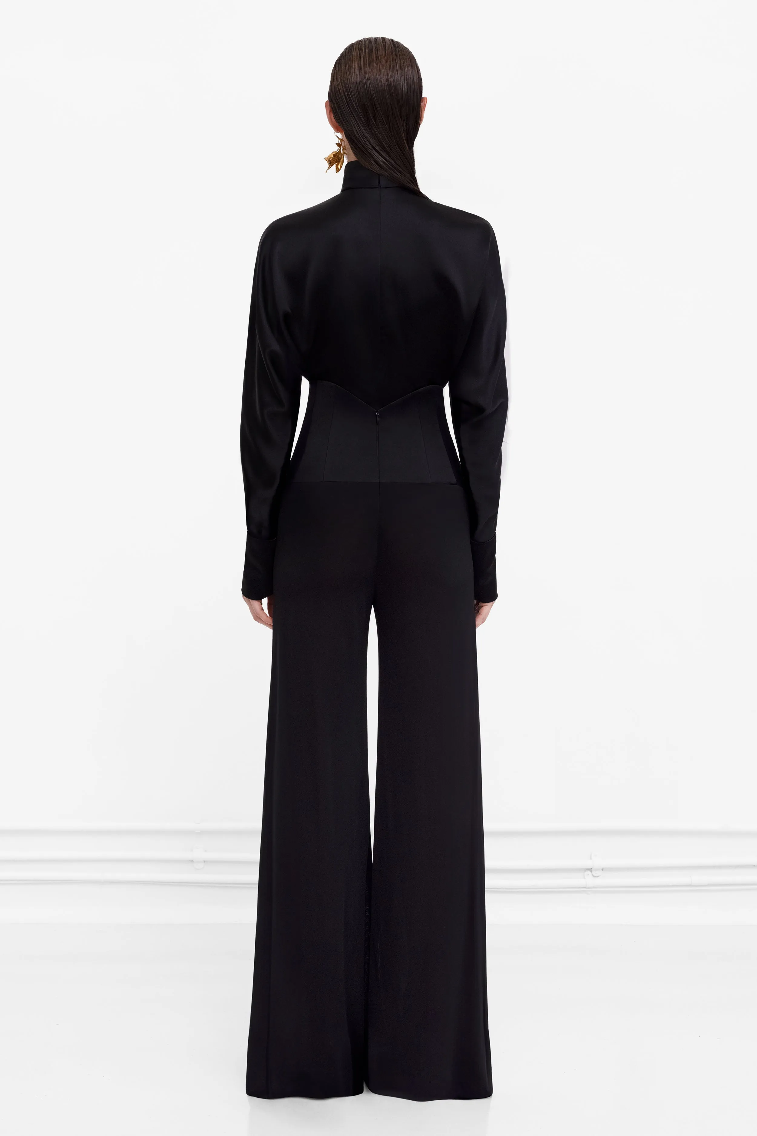 Corseted Tuxedo Trouser - Black sold by Galvan product image thumbnail 3