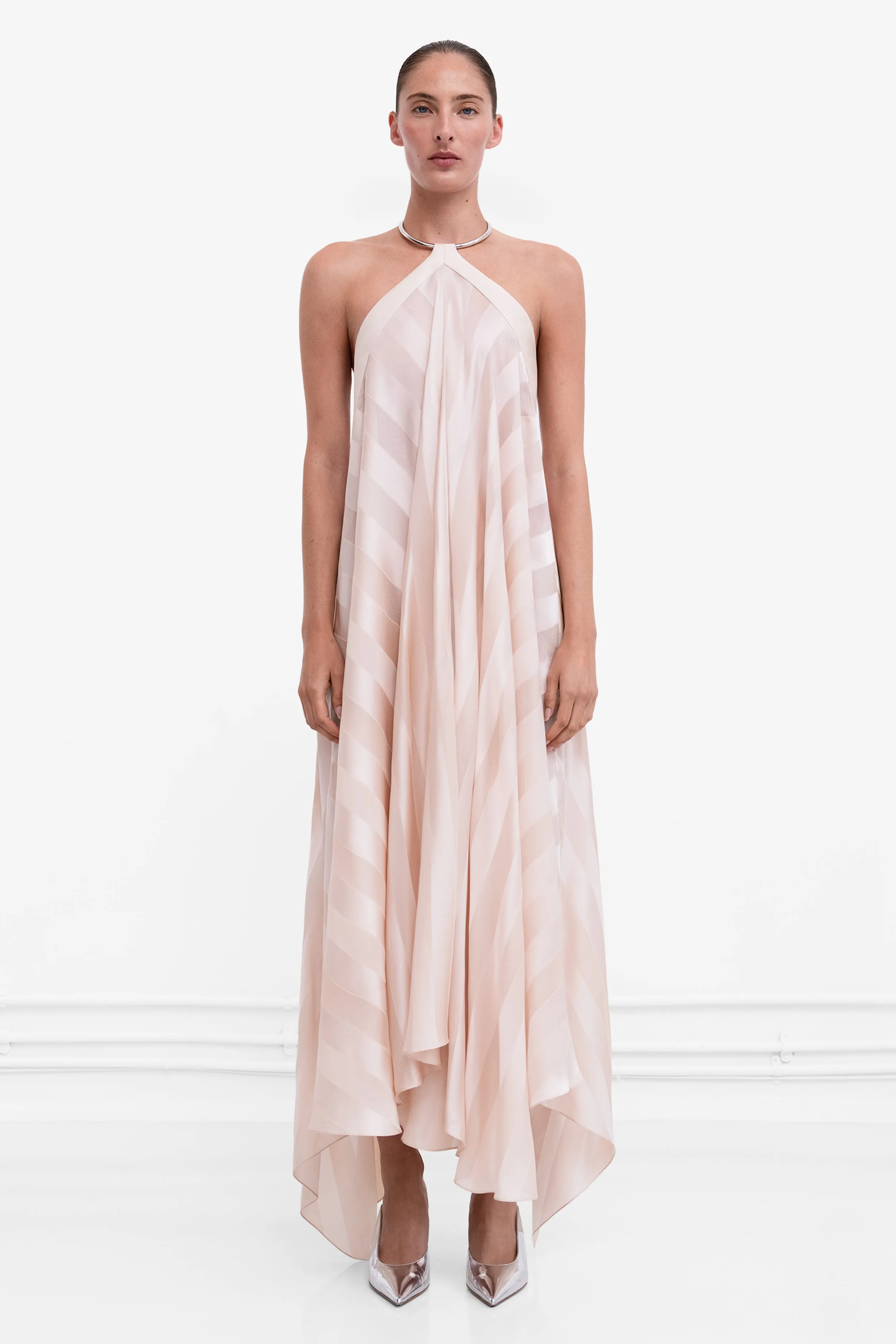 Giulia Necklace Dress - Ballet Pink sold by Galvan