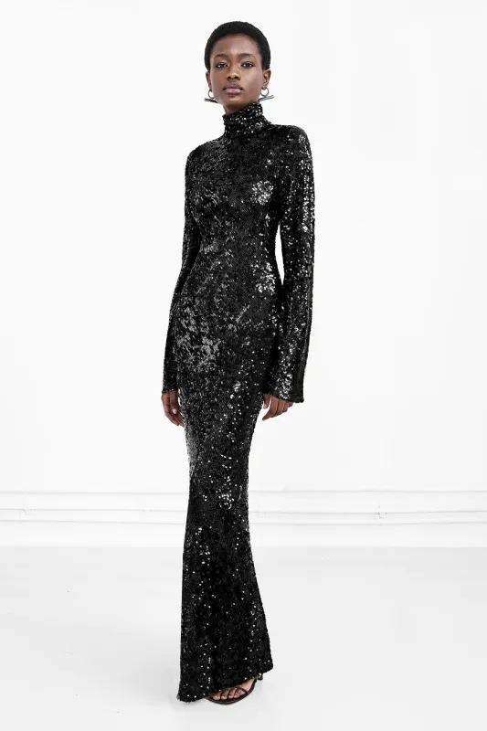 Oasis Dress - Black made by Galvan