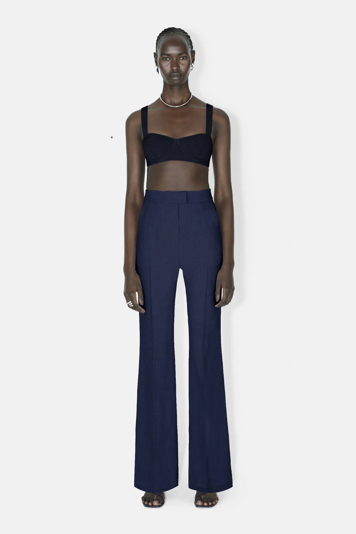 Tailored Suit Trousers - Midnight sold by Galvan