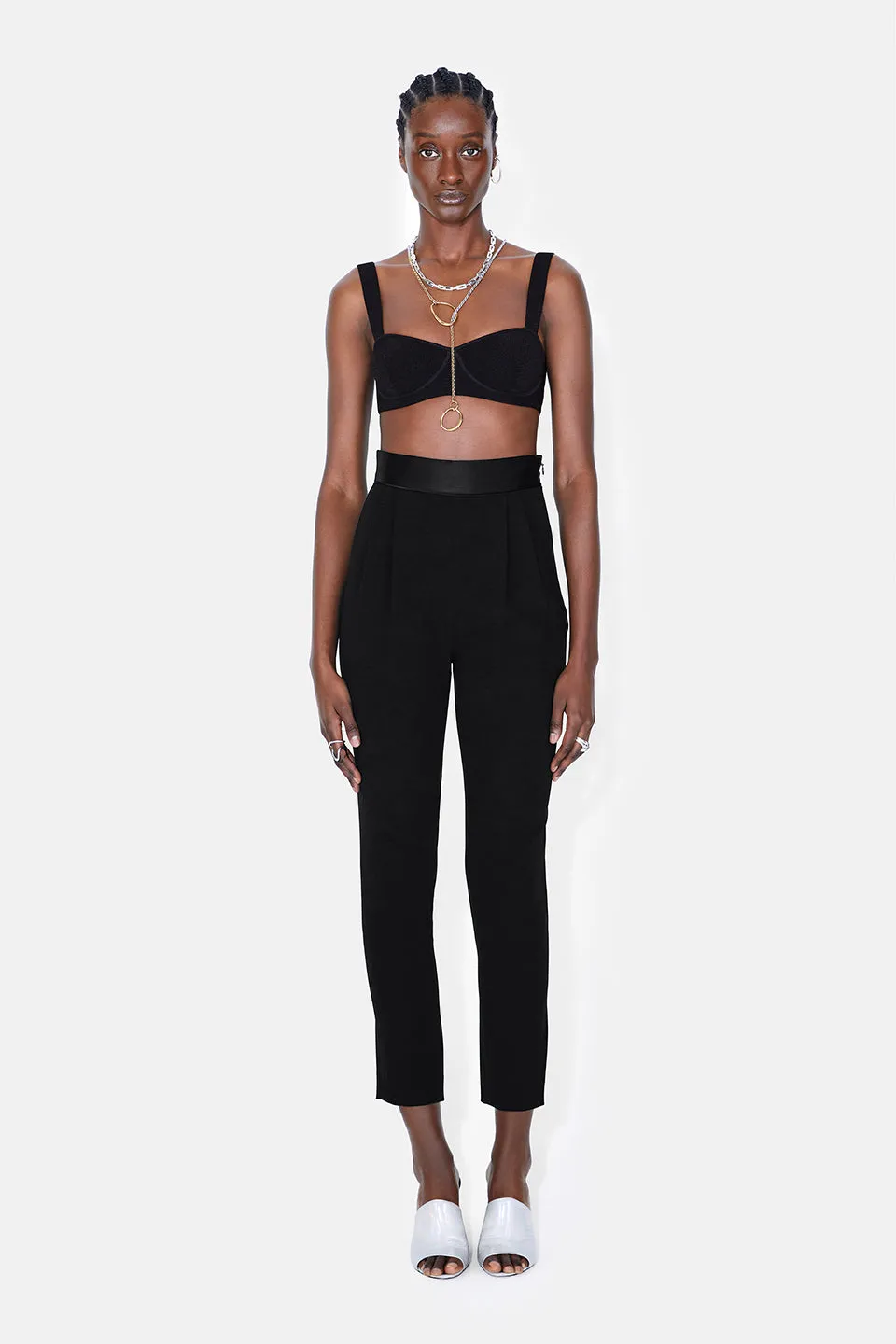 Zengel Trousers - Black sold by Galvan