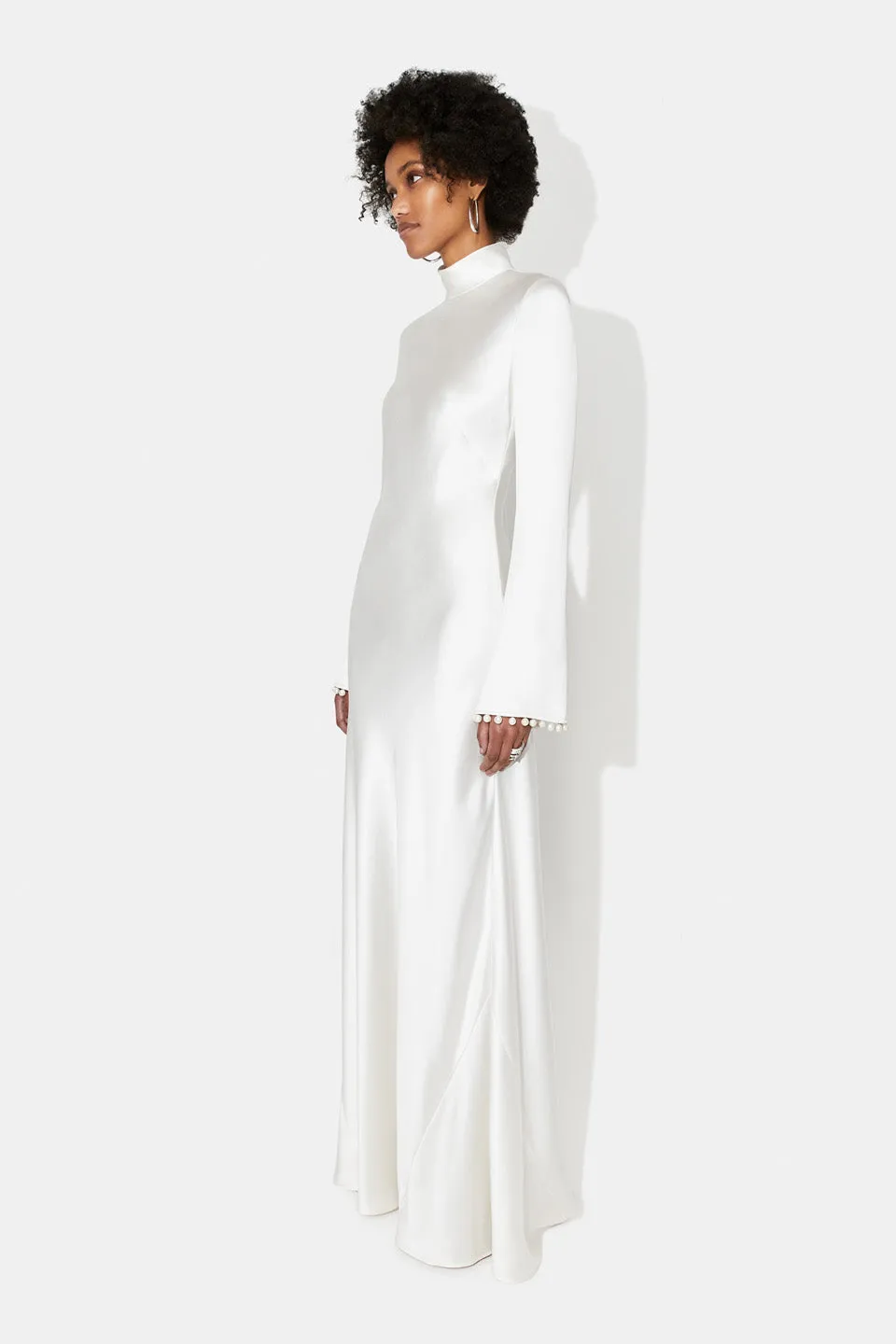 Praiano Long Sleeve Bridal Dress sold by Galvan product image thumbnail 2