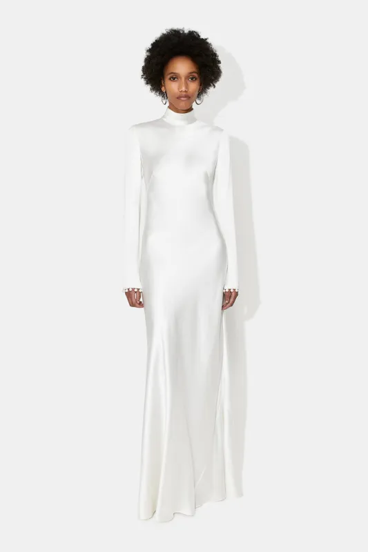 Praiano Long Sleeve Bridal Dress made by Galvan