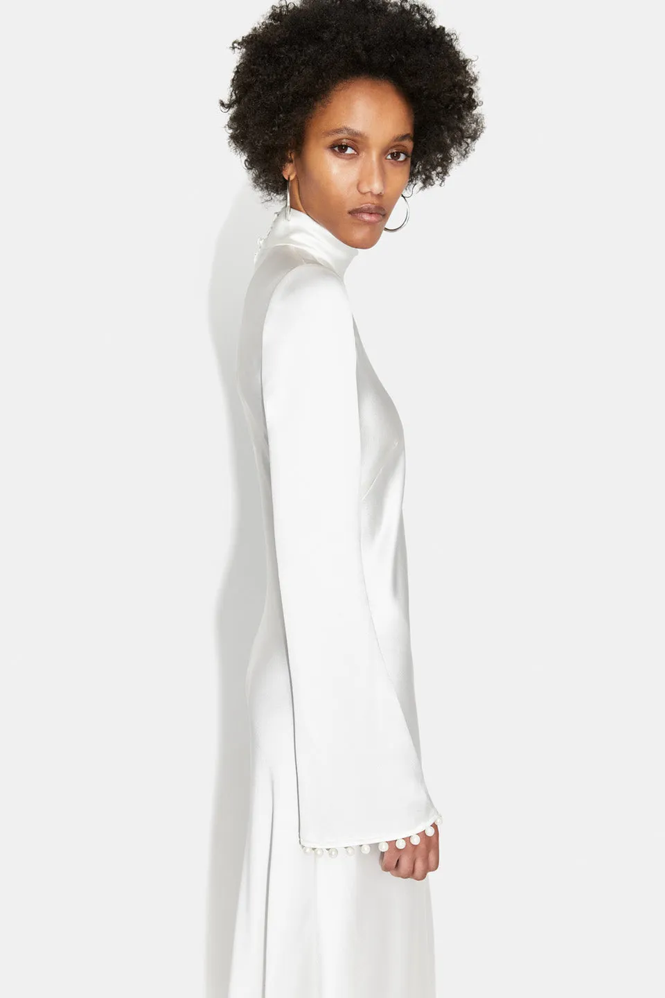 Praiano Long Sleeve Bridal Dress sold by Galvan product image thumbnail 4