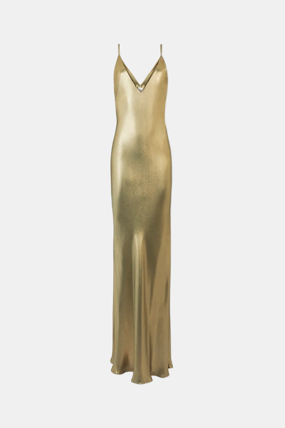 Galvanized Silk Slip Dress - Gold sold by Galvan product image thumbnail 5