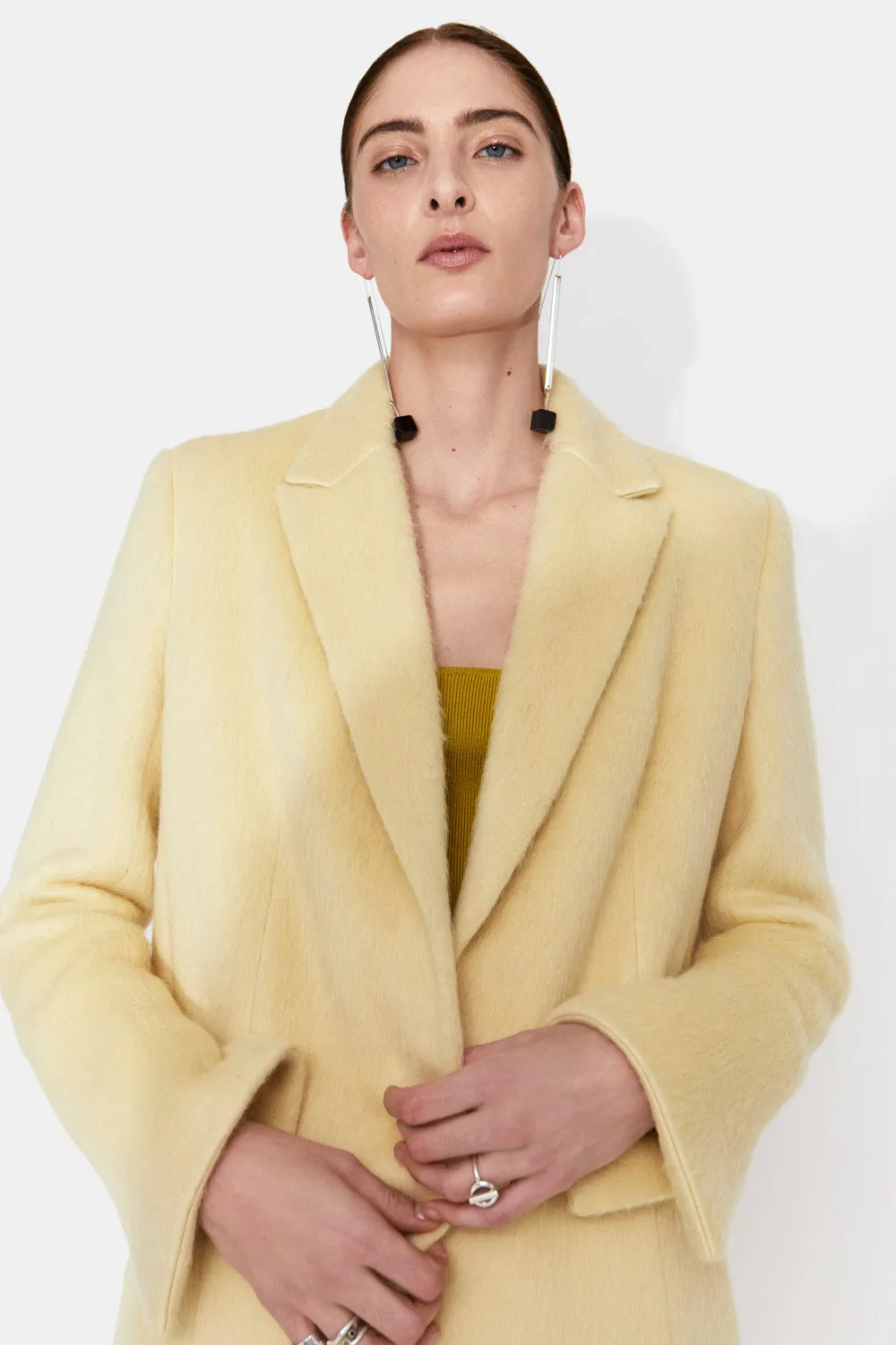 Boyfriend Coat - Buttermilk sold by Galvan product image thumbnail 4