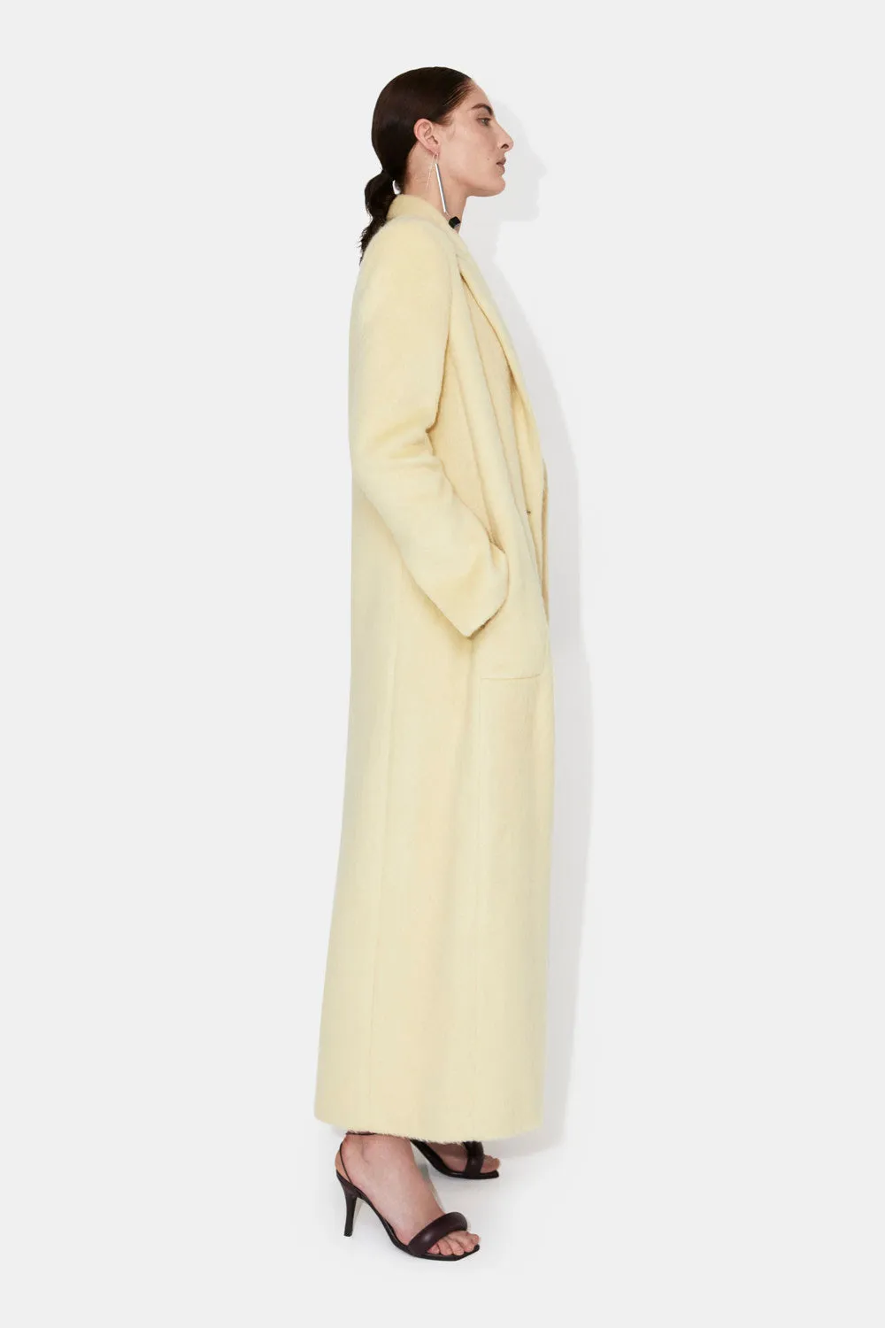 Boyfriend Coat - Buttermilk sold by Galvan product image thumbnail 2