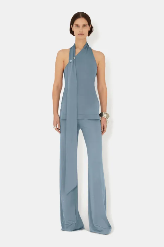 Pierced Scarf Top - Dove Blue made by Galvan