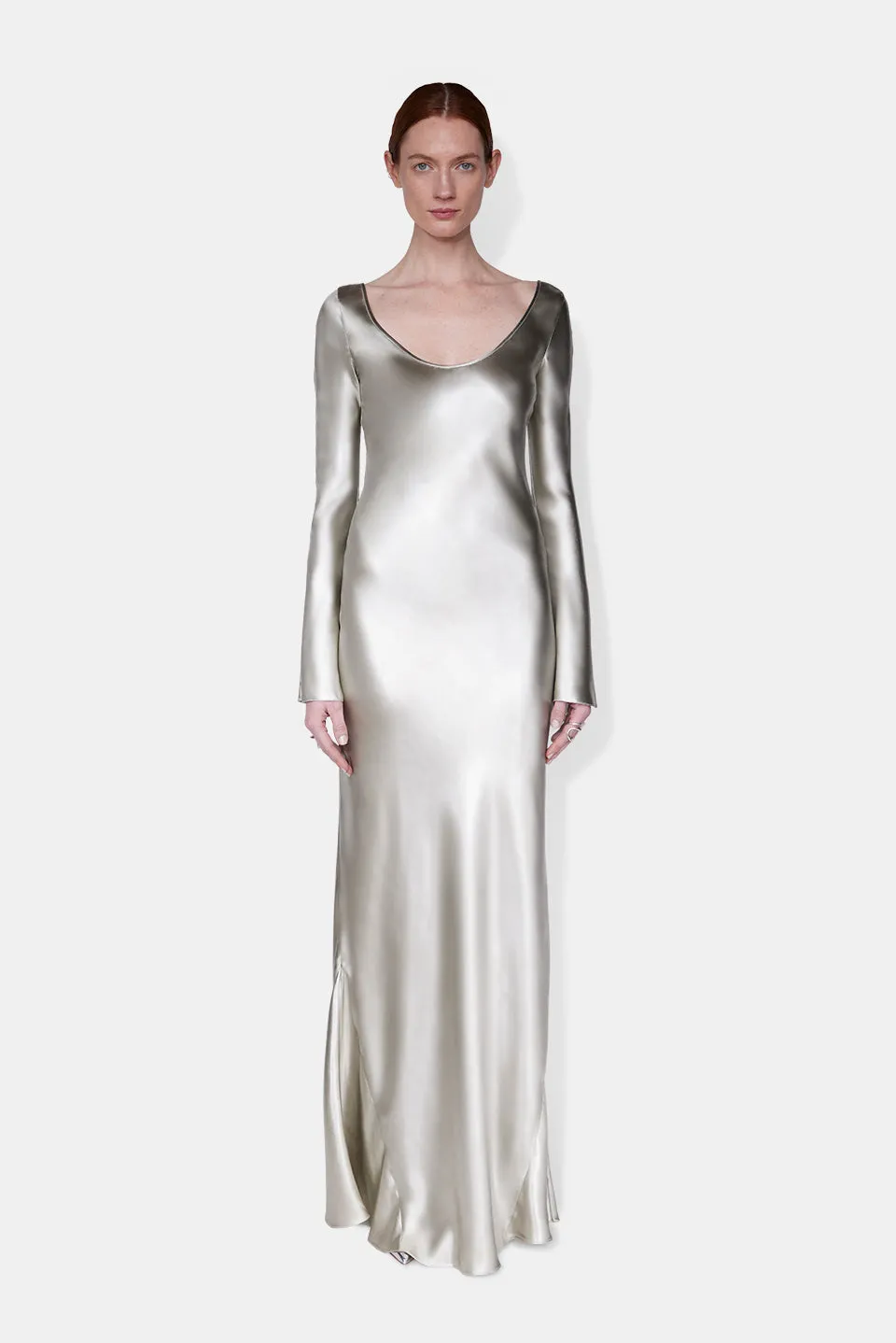 Valletta Gown - Silver sold by Galvan