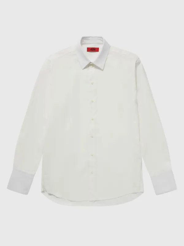 Standard Shirt in White made by 424
