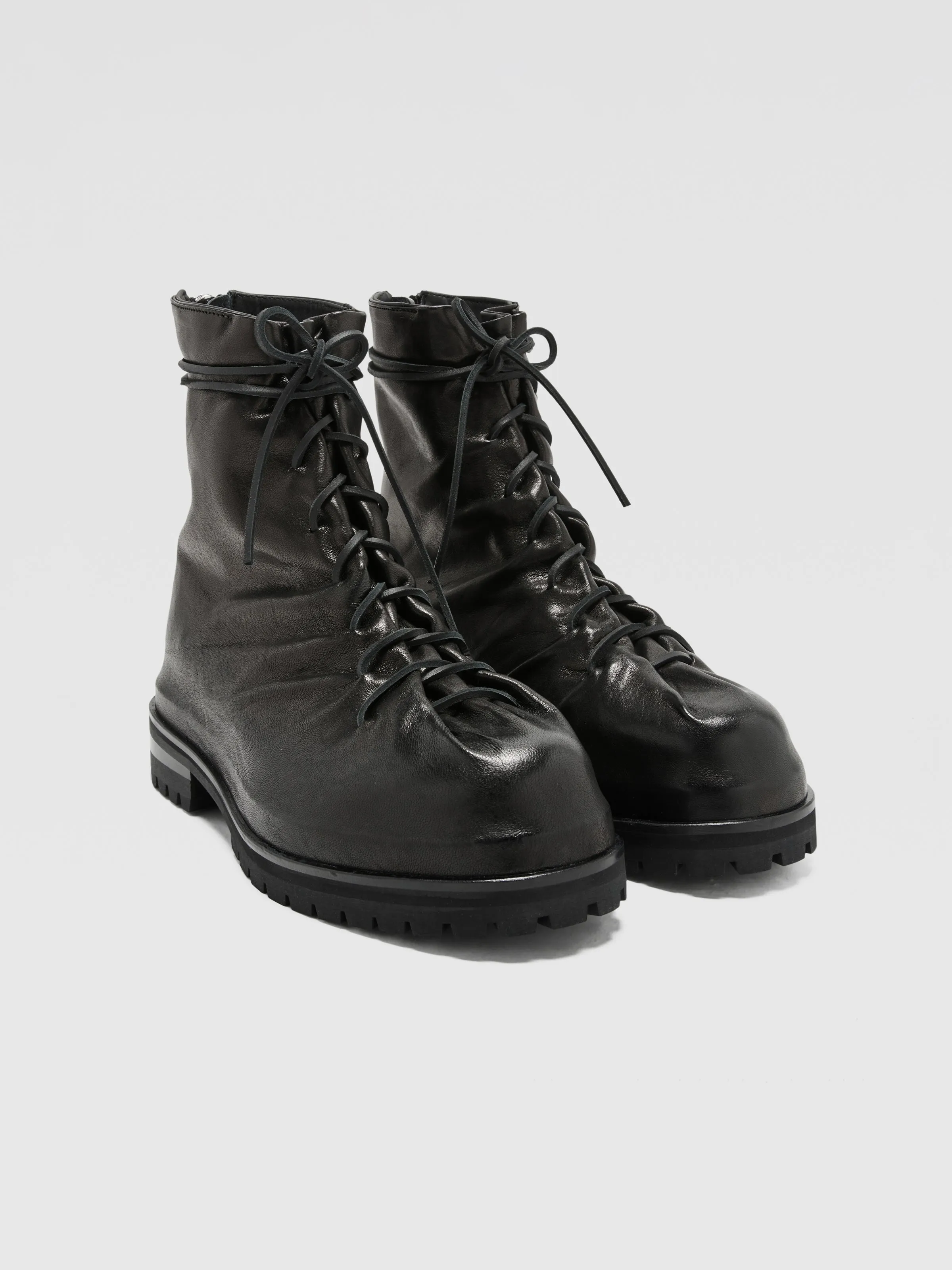 Leather Lace-Up Boots in Black sold by 424 product image thumbnail 2