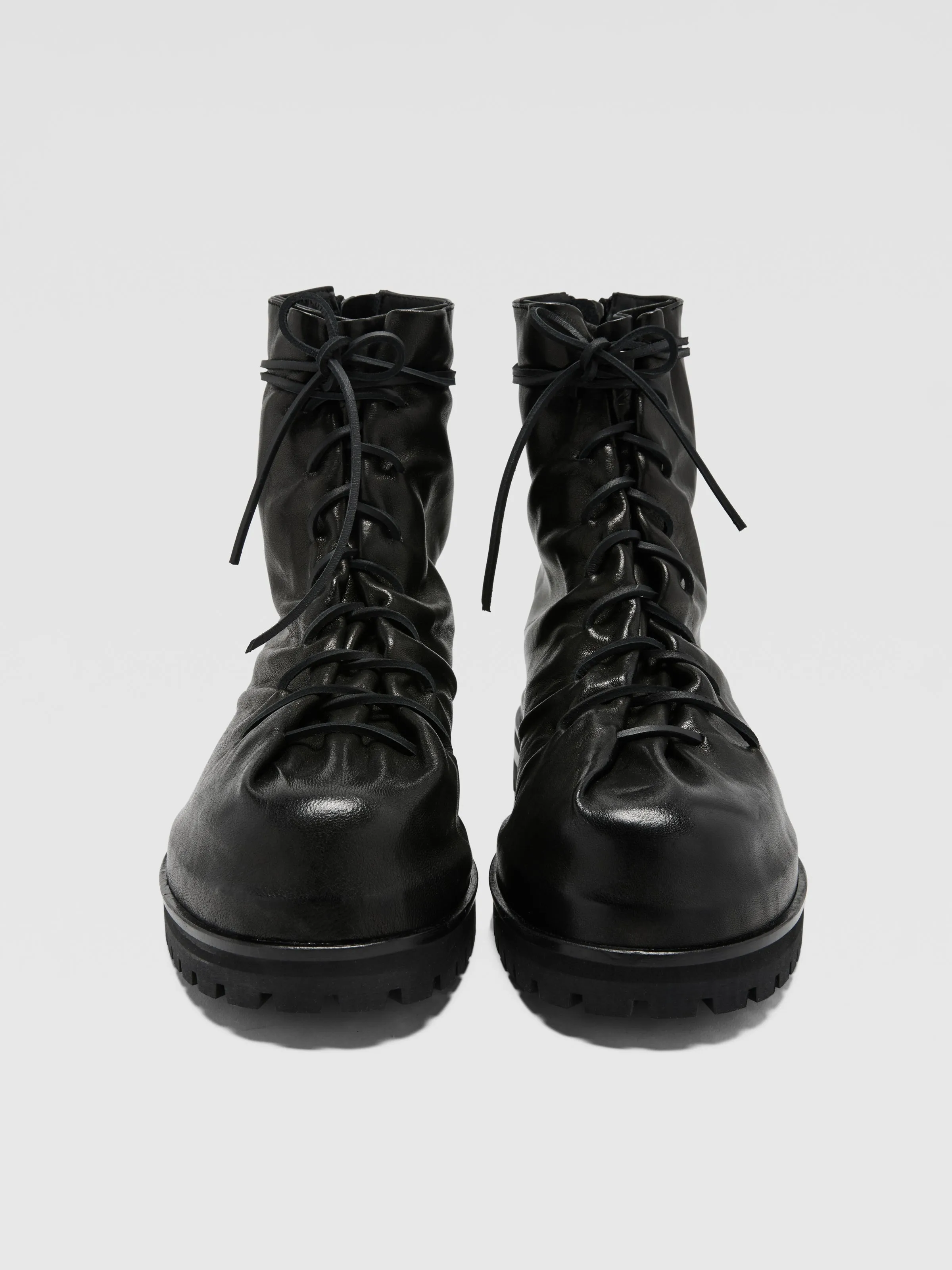 Leather Lace-Up Boots in Black sold by 424 product image thumbnail 4