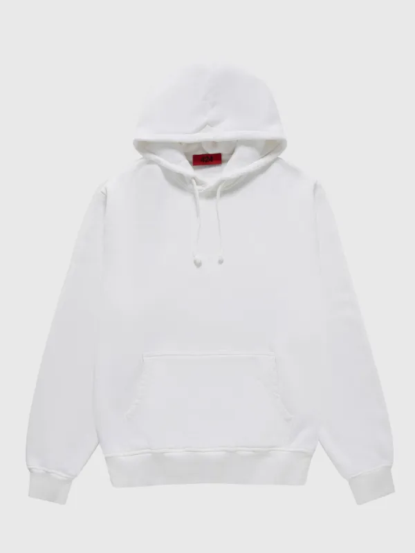 Alias Hoodie in White made by 424