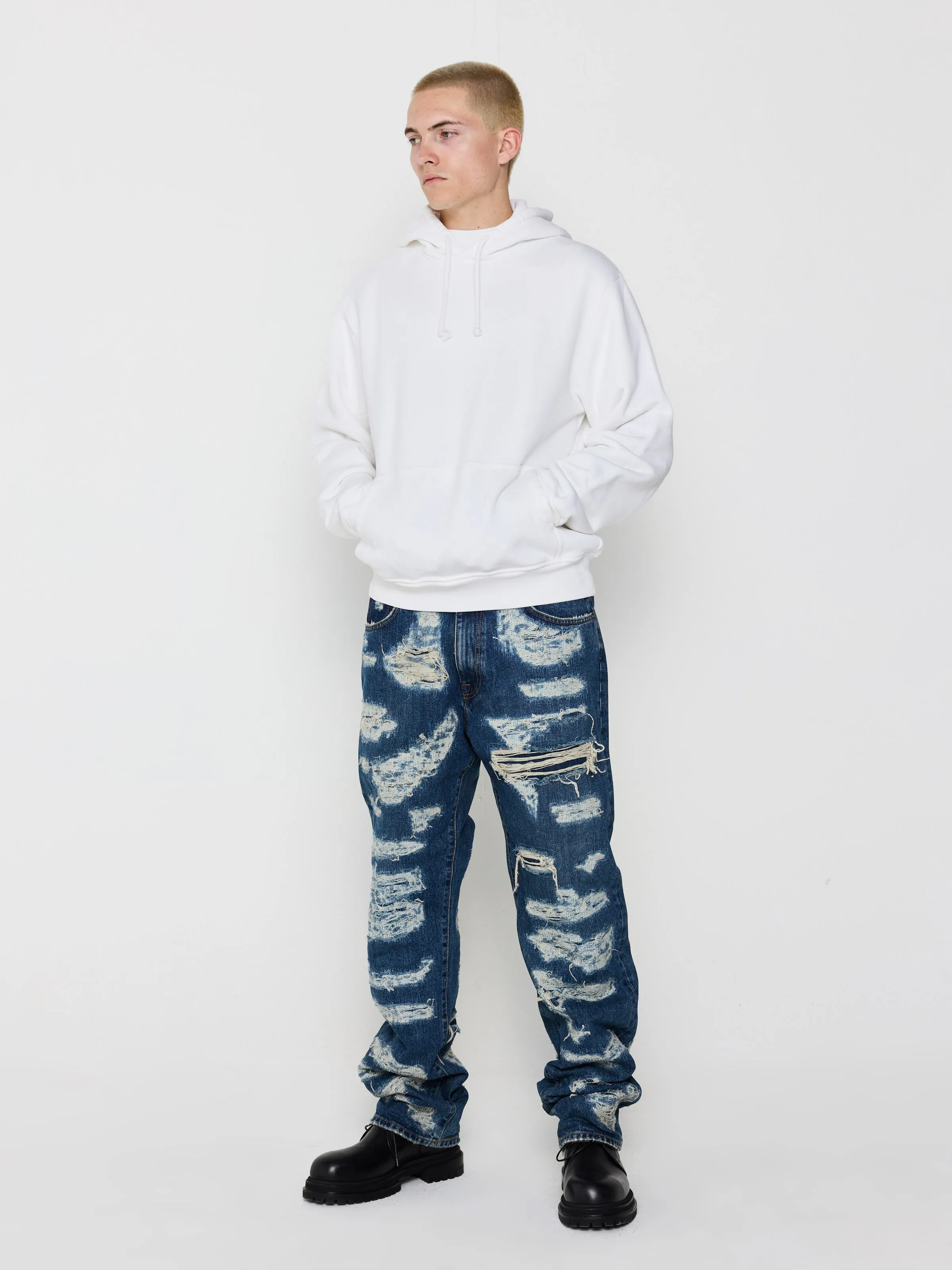 Alias Hoodie in White sold by 424 product image thumbnail 3