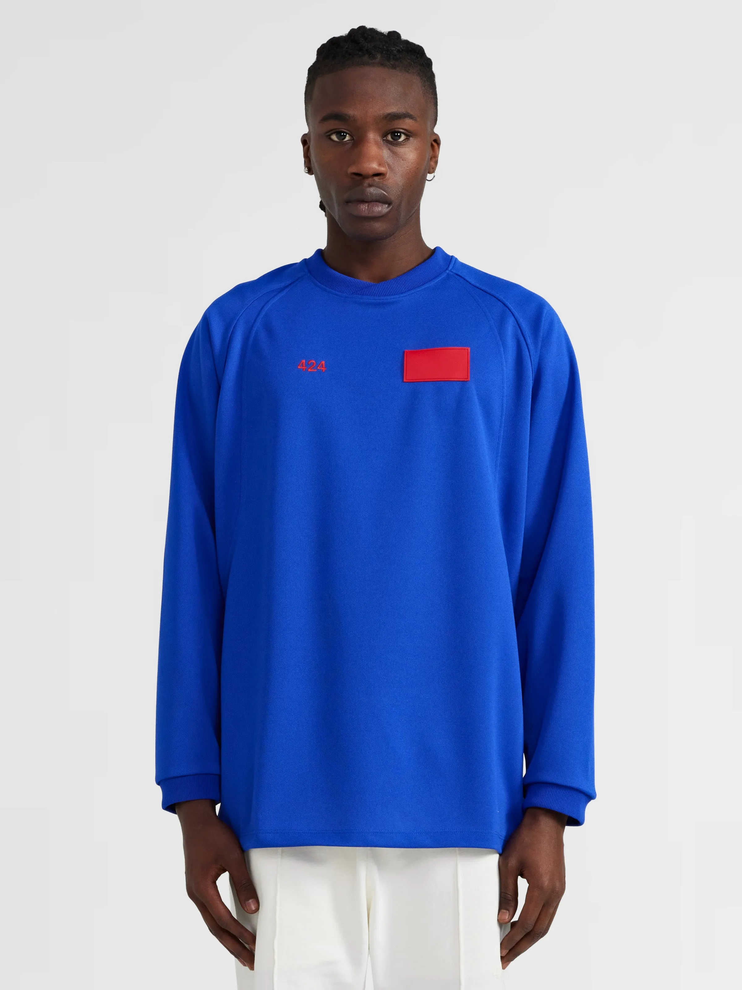 Square Logo Long Sleeve T-Shirt in Blue sold by 424 product image thumbnail 2