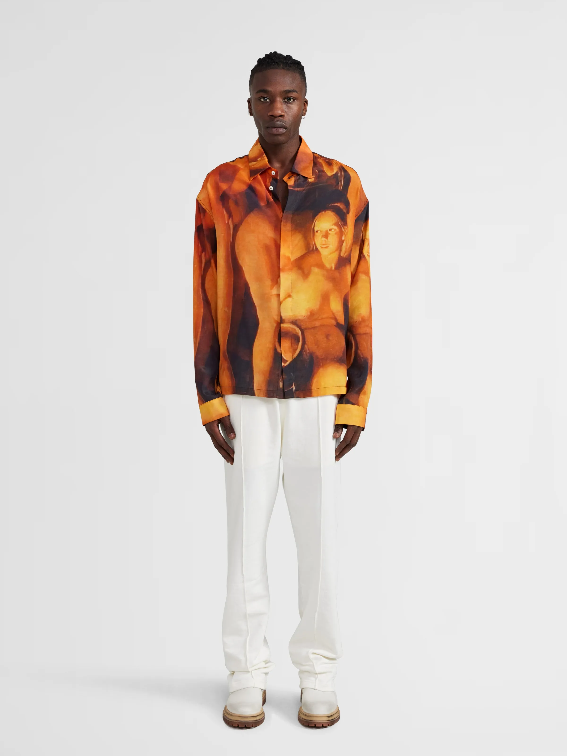 Printed Button-Up in Orange sold by 424 product image thumbnail 3