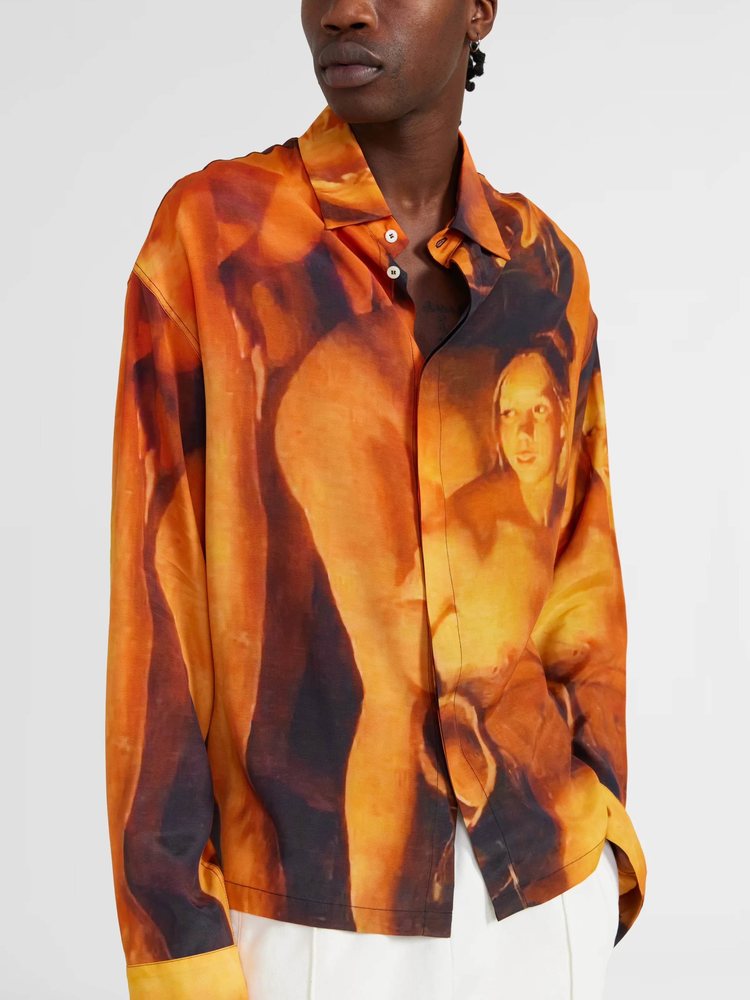 Printed Button-Up in Orange sold by 424 product image thumbnail 2