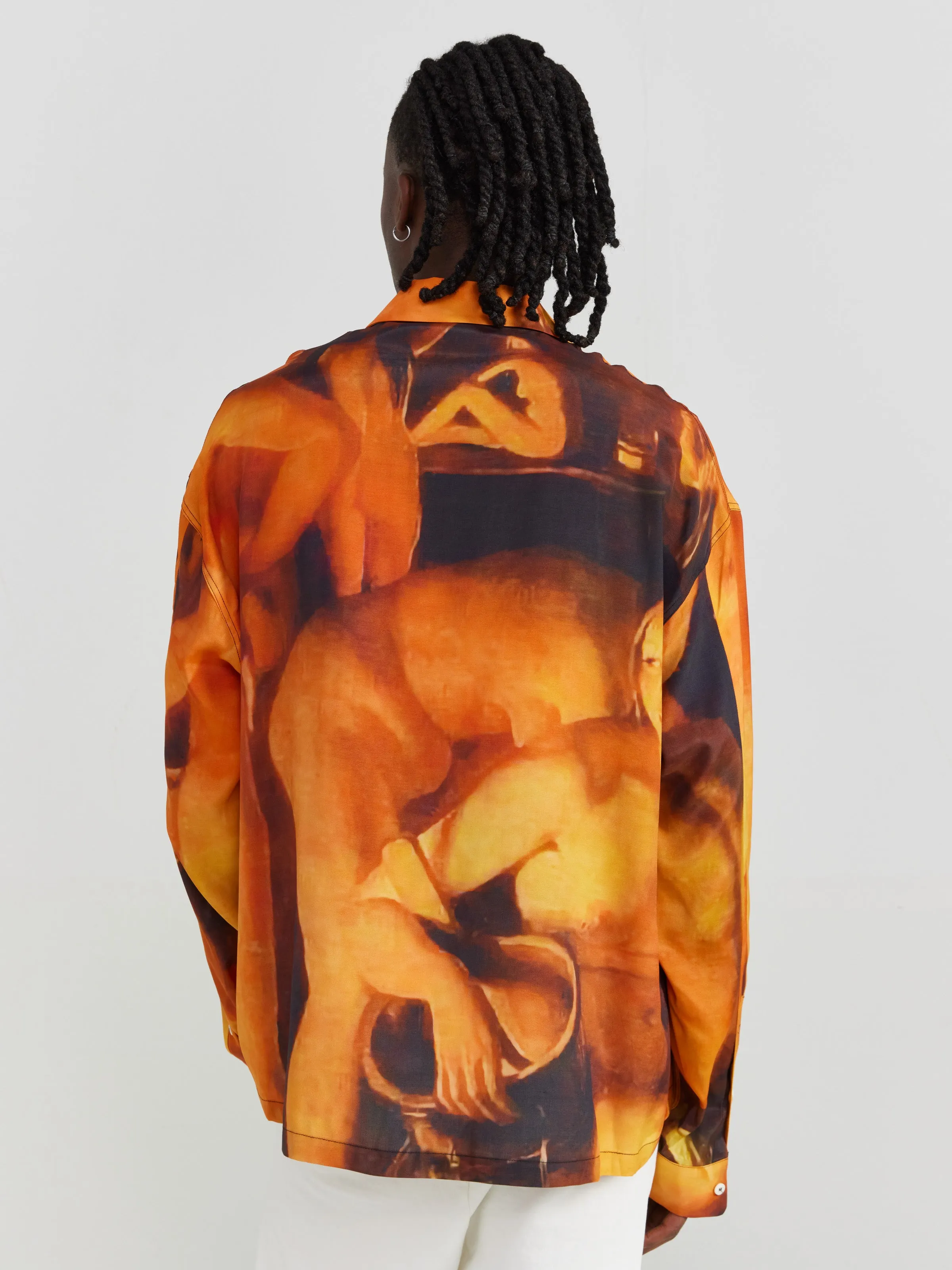 Printed Button-Up in Orange sold by 424 product image thumbnail 5