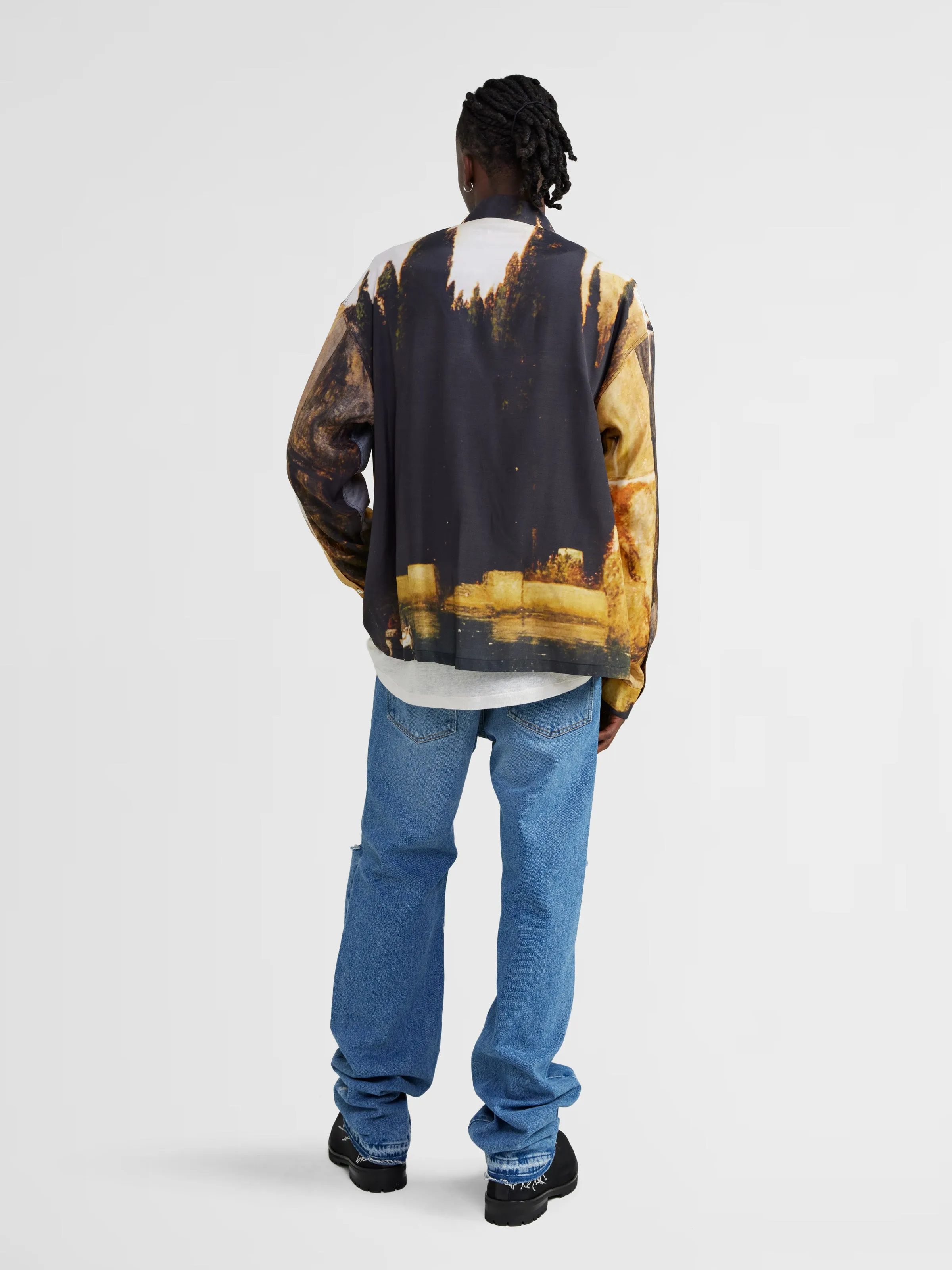 Printed Button-Up in Black sold by 424 product image thumbnail 5