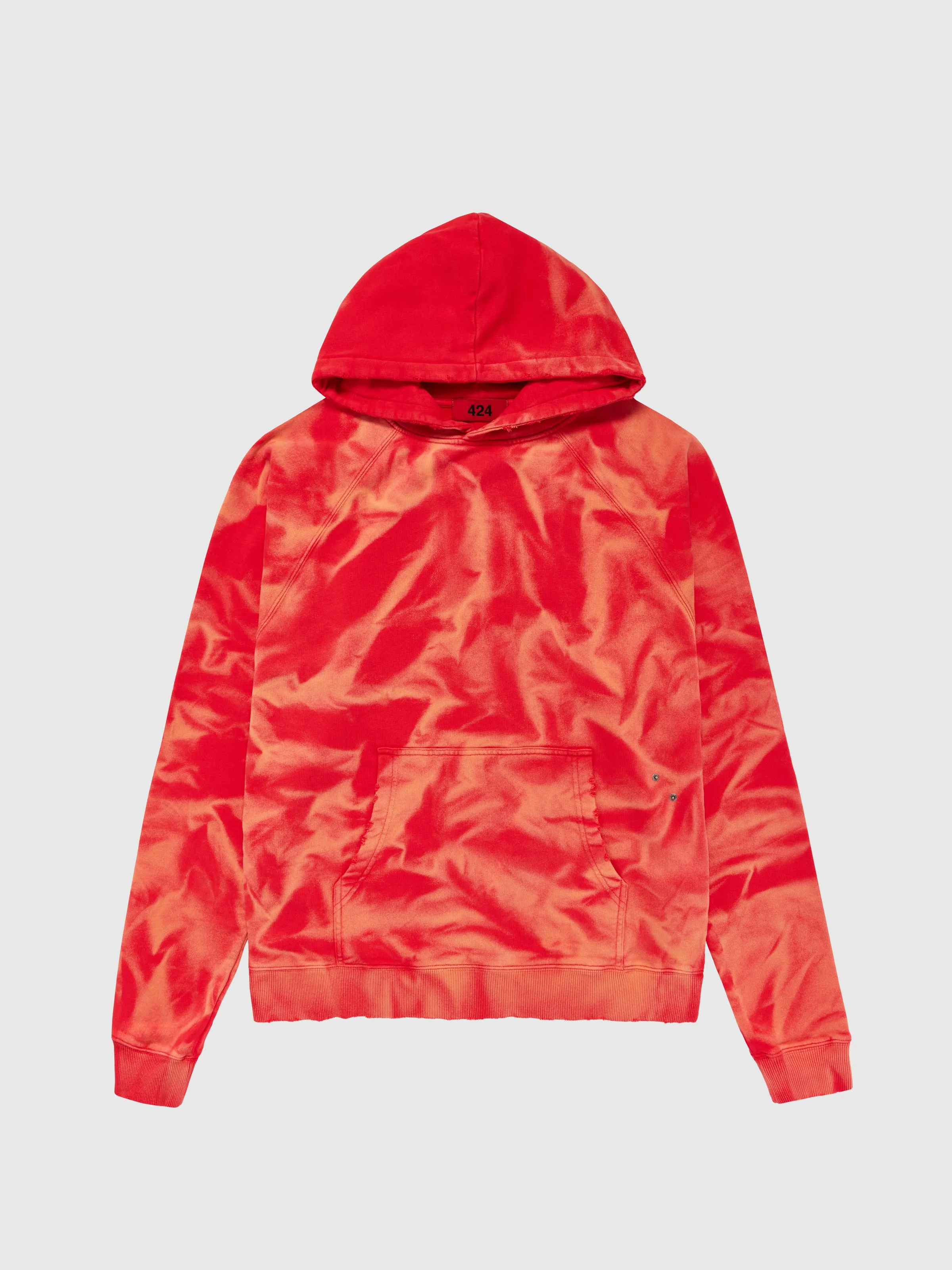 Distressed Hoodie in Red sold by 424