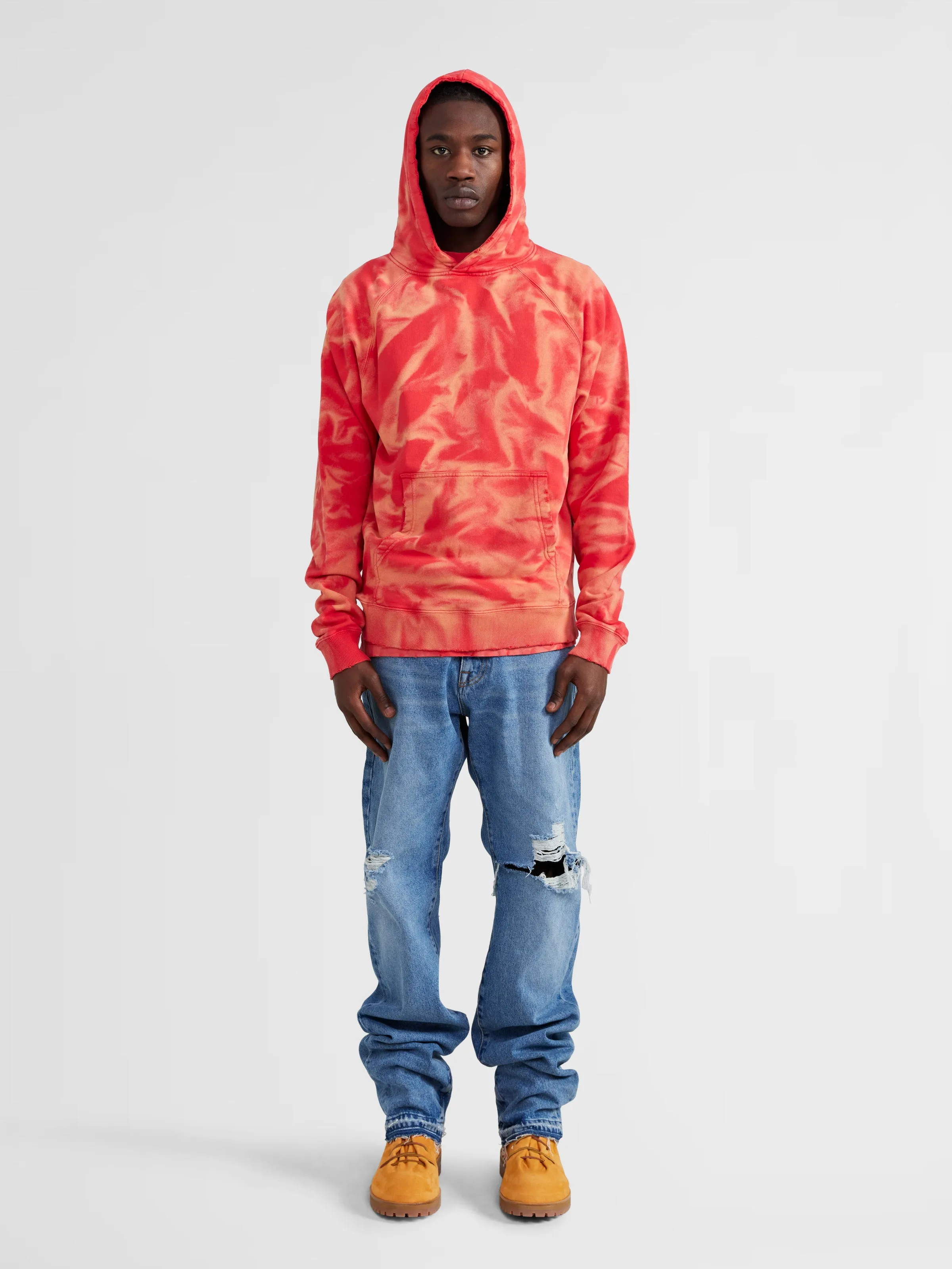 Distressed Hoodie in Red sold by 424 product image thumbnail 3