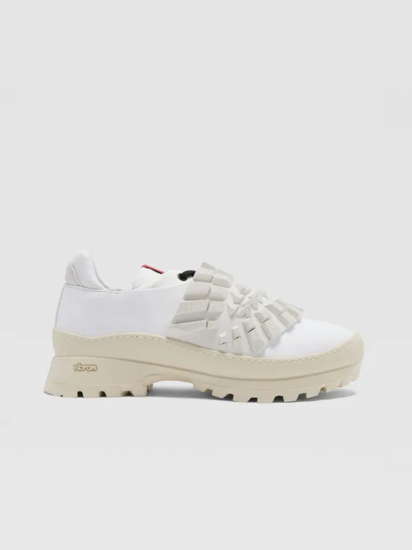 Ridged-Texture Sneakers in White sold by 424