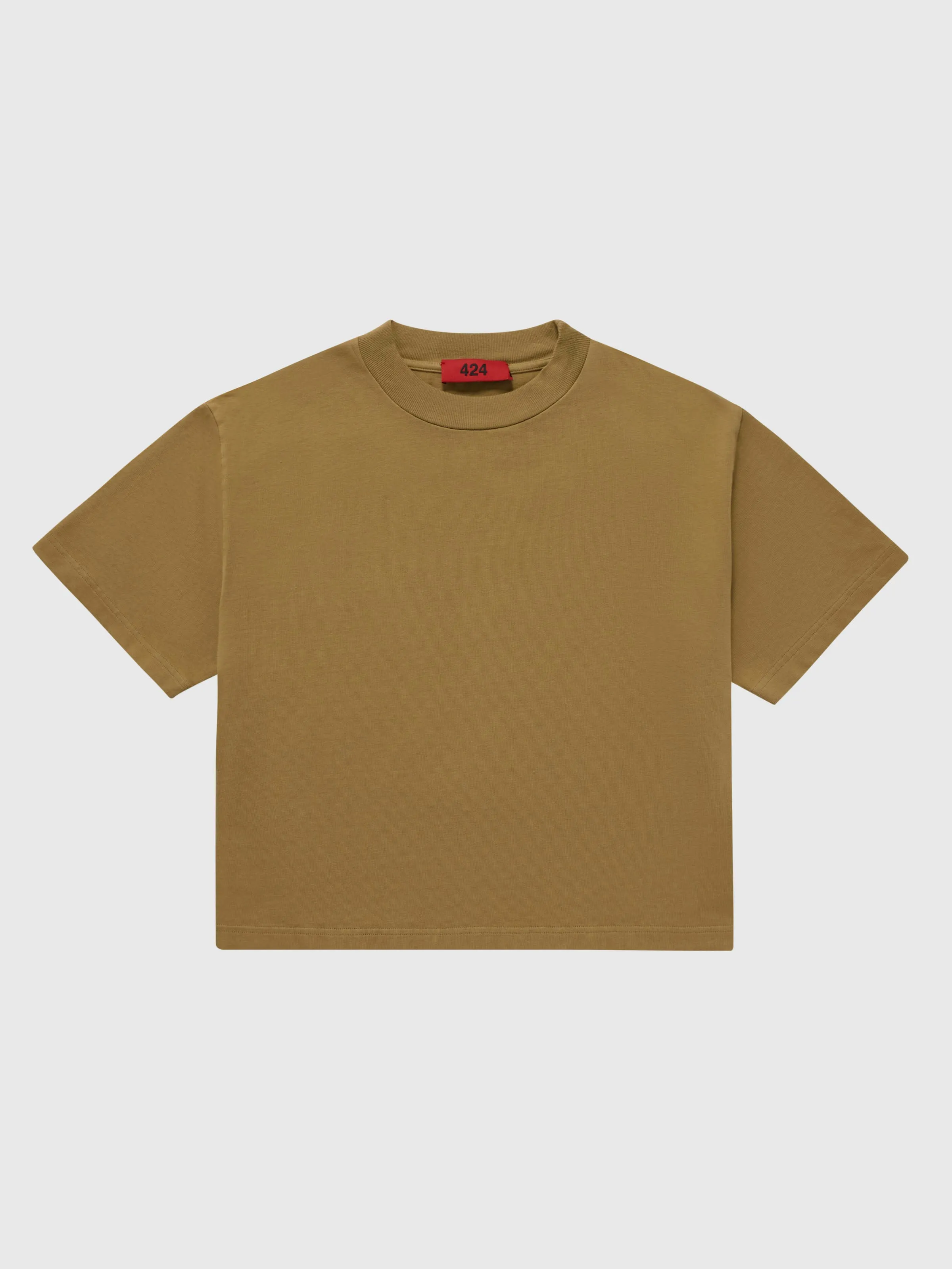 Cropped Alias T-Shirt in Camel sold by 424