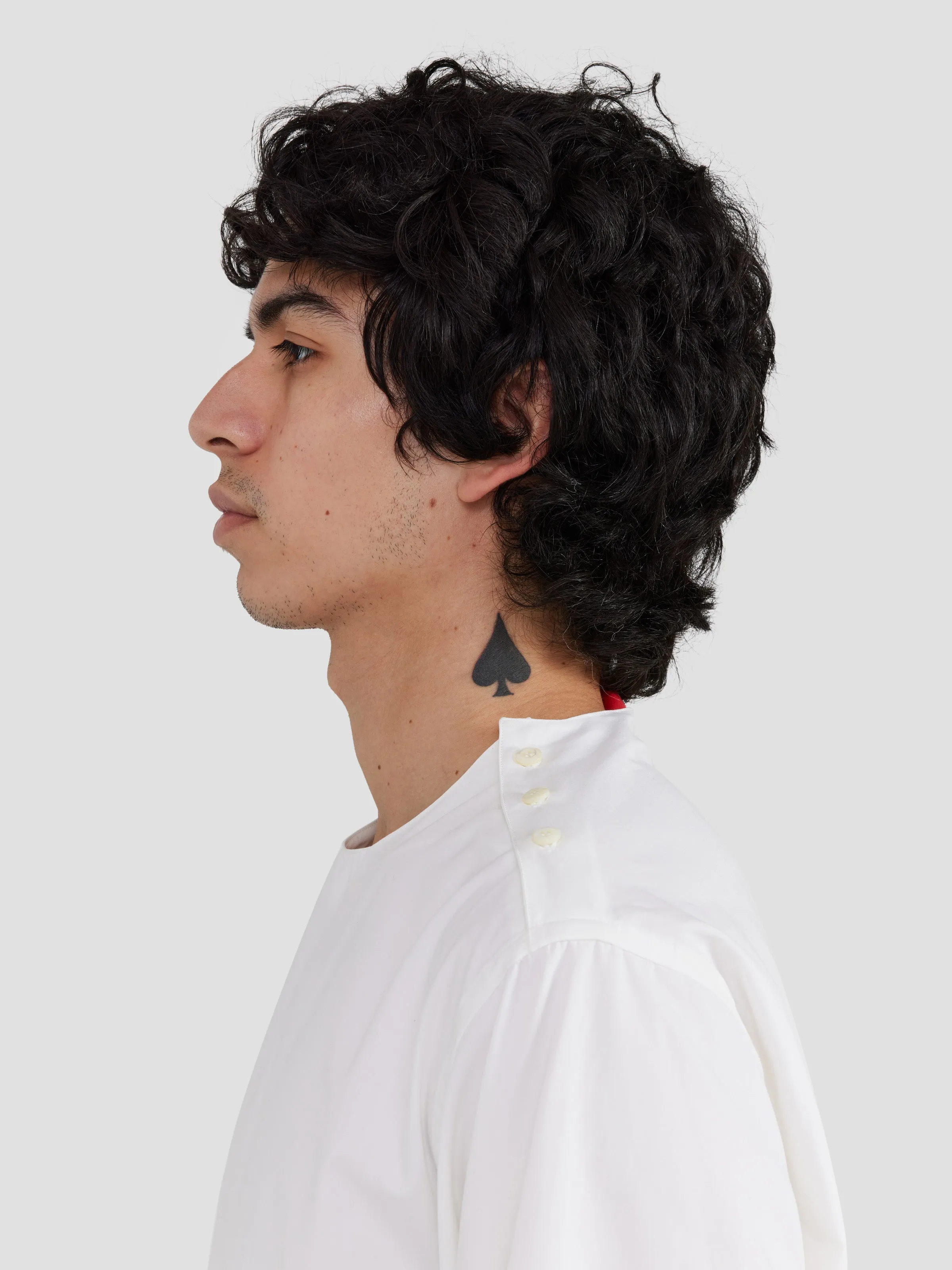 Cropped Shirt in White sold by 424 product image thumbnail 4