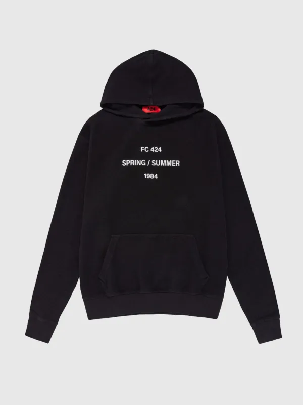 Graphic Hoodie in Black sold by 424