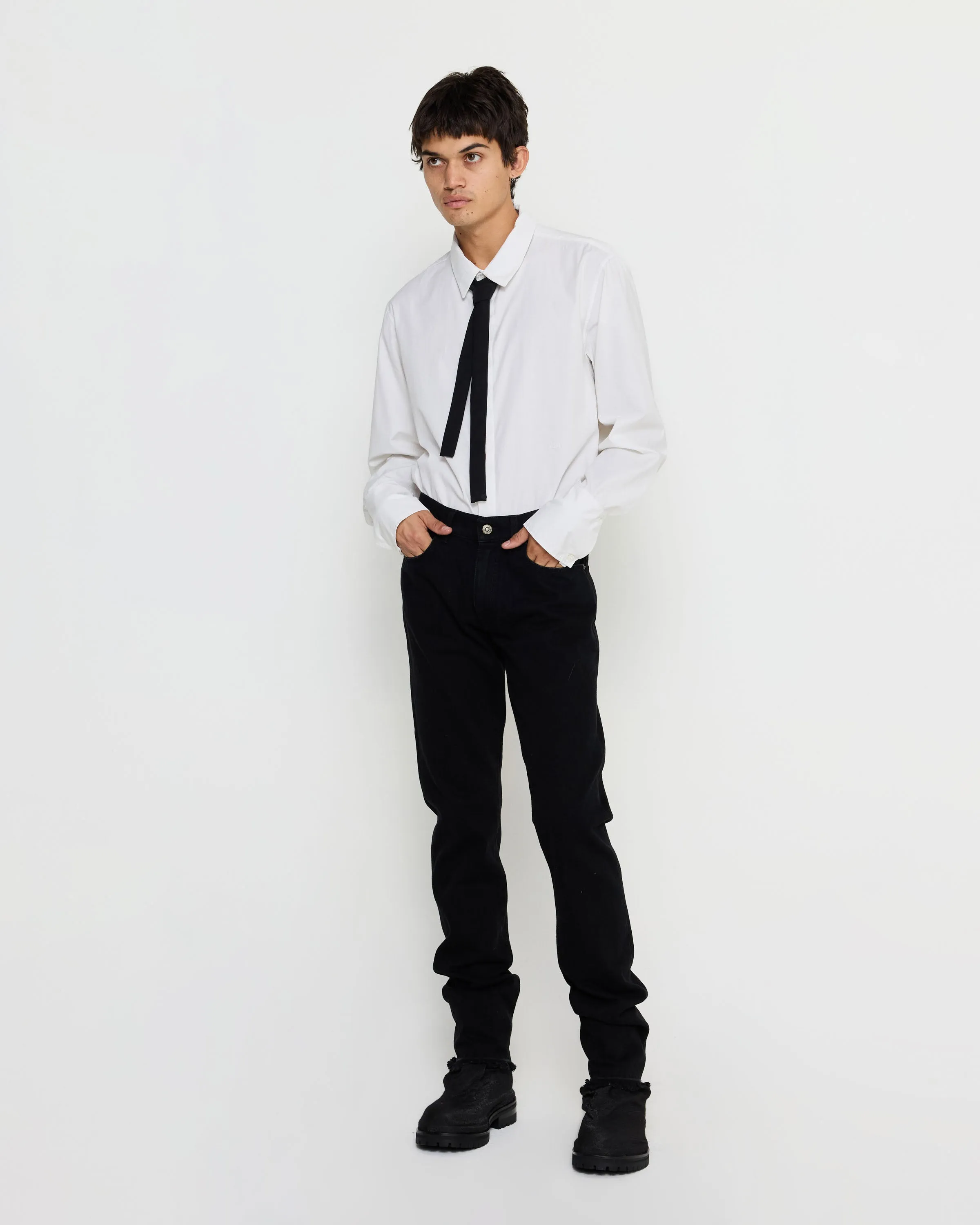 Poplin Shirt in White sold by 424 product image thumbnail 3