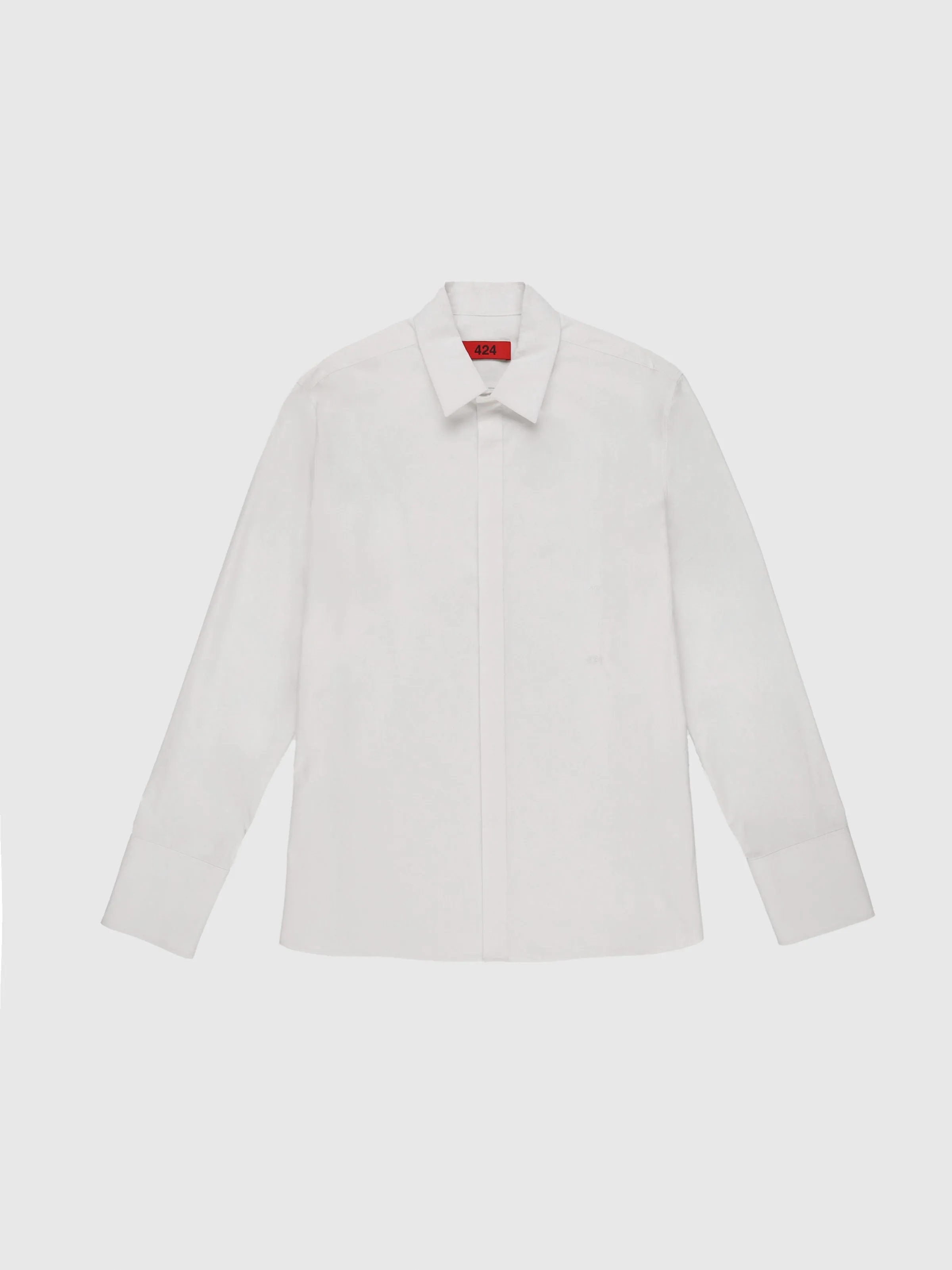 Poplin Shirt in White sold by 424