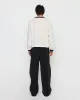 Technical Yarn Soccer Sweater in Offwhite And Navy sold by 424