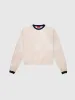 Technical Yarn Soccer Sweater in Offwhite And Navy sold by 424